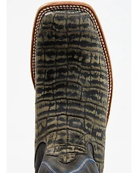 Horse Power Men's Coco Caiman Print Western Boots - Broad Square Toe