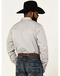 Blue Ranchwear Men's Twill Long Sleeve Snap Western Workshirt