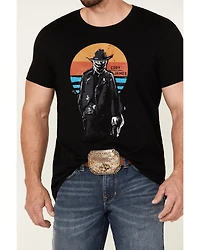 Cody James Men's Sunset Bandit Skull Graphic Short Sleeve T-Shirt