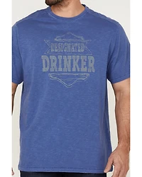 Brothers and Sons Men's Designated Drinker Graphic Short Sleeve T-Shirt
