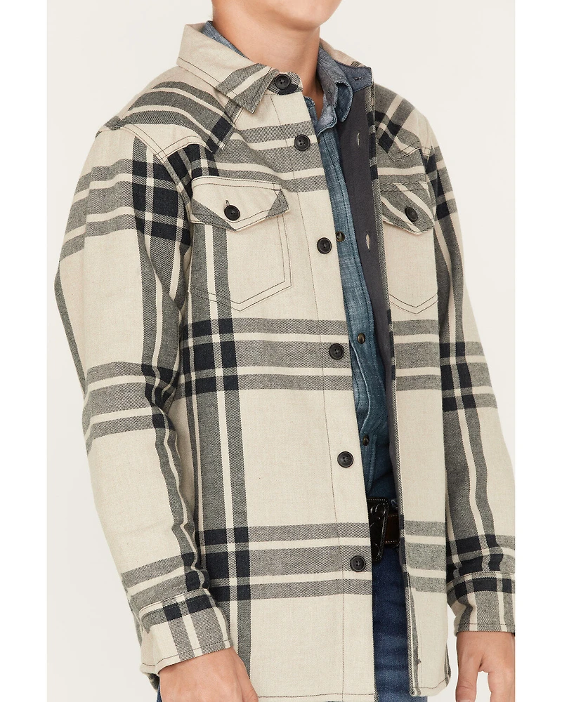 Cody James Boys' Long Sleeve Button-Down Flannel Shirt