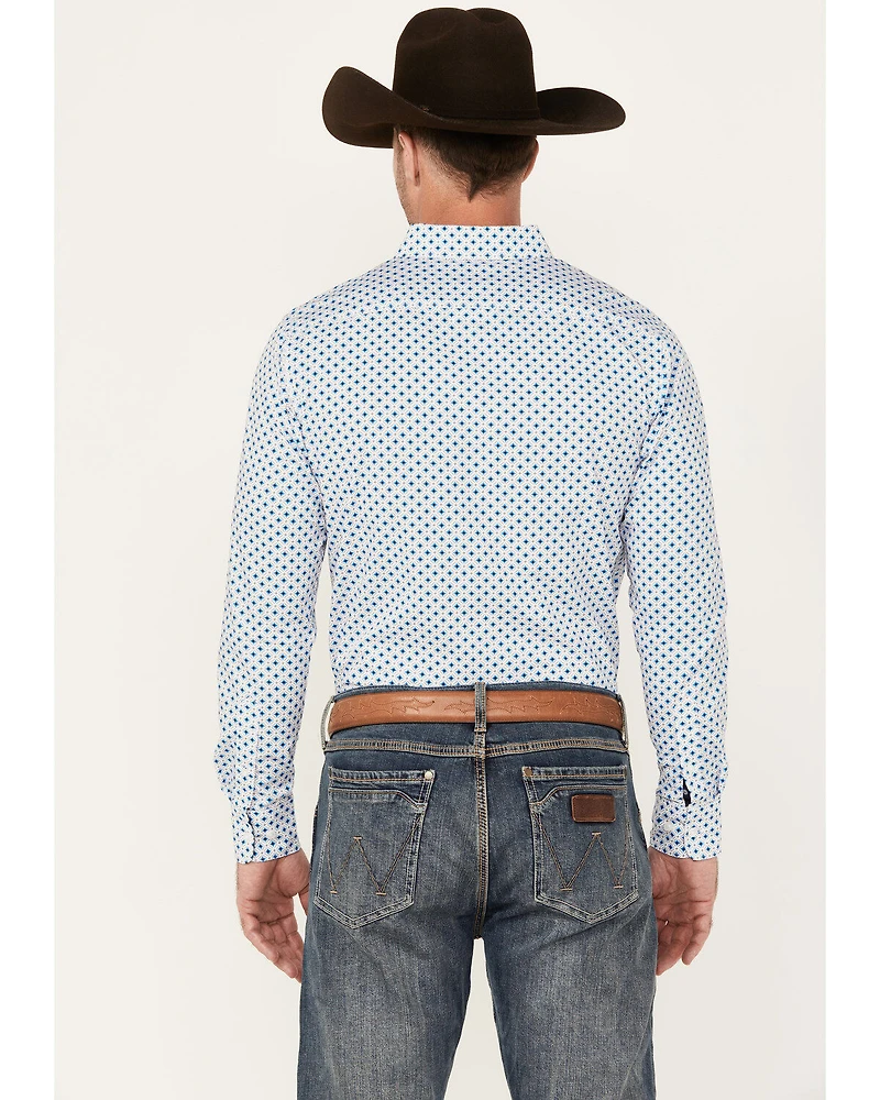 Ariat Men's Mac Geo Print Long Sleeve Button-Down Stretch Western Shirt