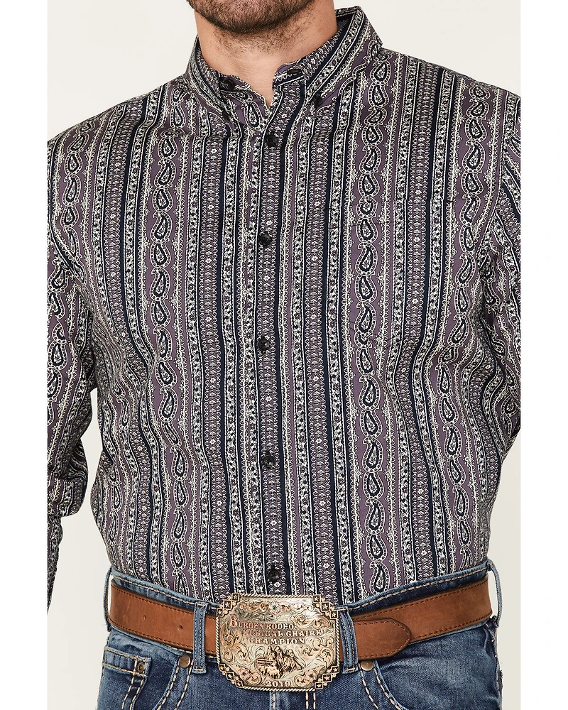 Cody James Men's Marsh Paisley Print Button Down Western Shirt