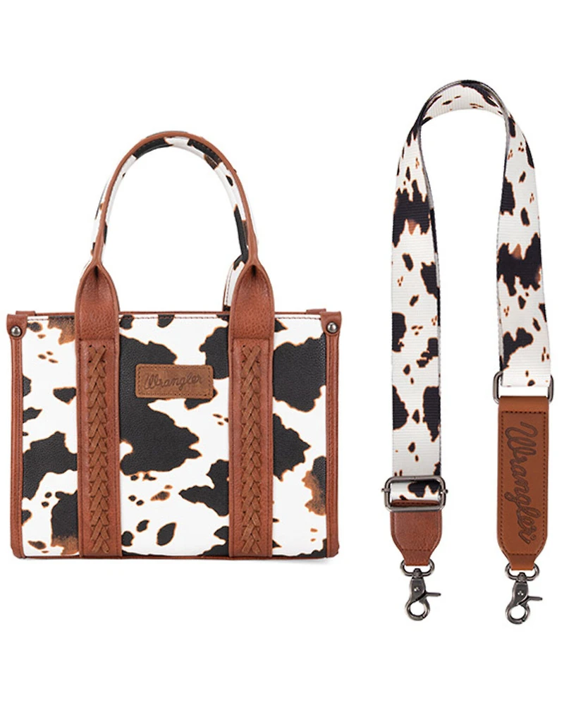 Wrangler Women's Cow Print Concealed Carry Crossbody Bag