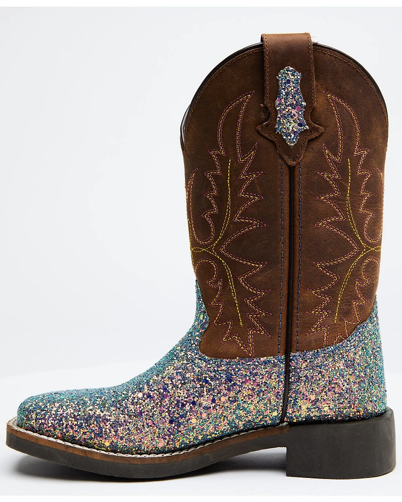 Shyanne Girls' Glitterama Western Boots - Broad Square Toe