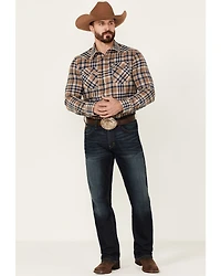 Pendleton Men's Canyon Ombre Plaid Long Sleeve Button-Down Western Shirt