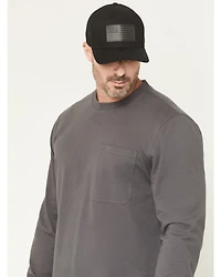 Hawx Men's Hawk Logo Long Sleeve Graphic Work T-Shirt
