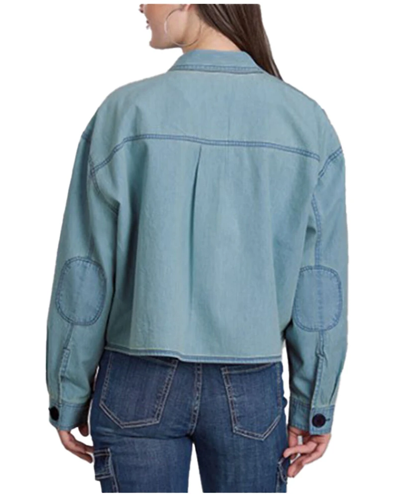 Roper Women's Button-Down Cropped Denim Jacket