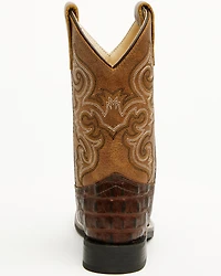 Cody James Boys' Dale Crocodile Print Western Boots - Broad Square Toe