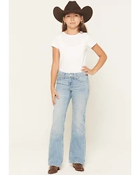 Ariat Girls' Aisha Light Wash Bootcut Denim Jeans