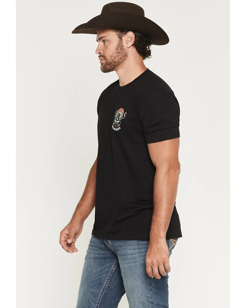 Moonshine Spirit Men's Fear Not Dia De Los Muertos Short Sleeve Graphic T-Shirt