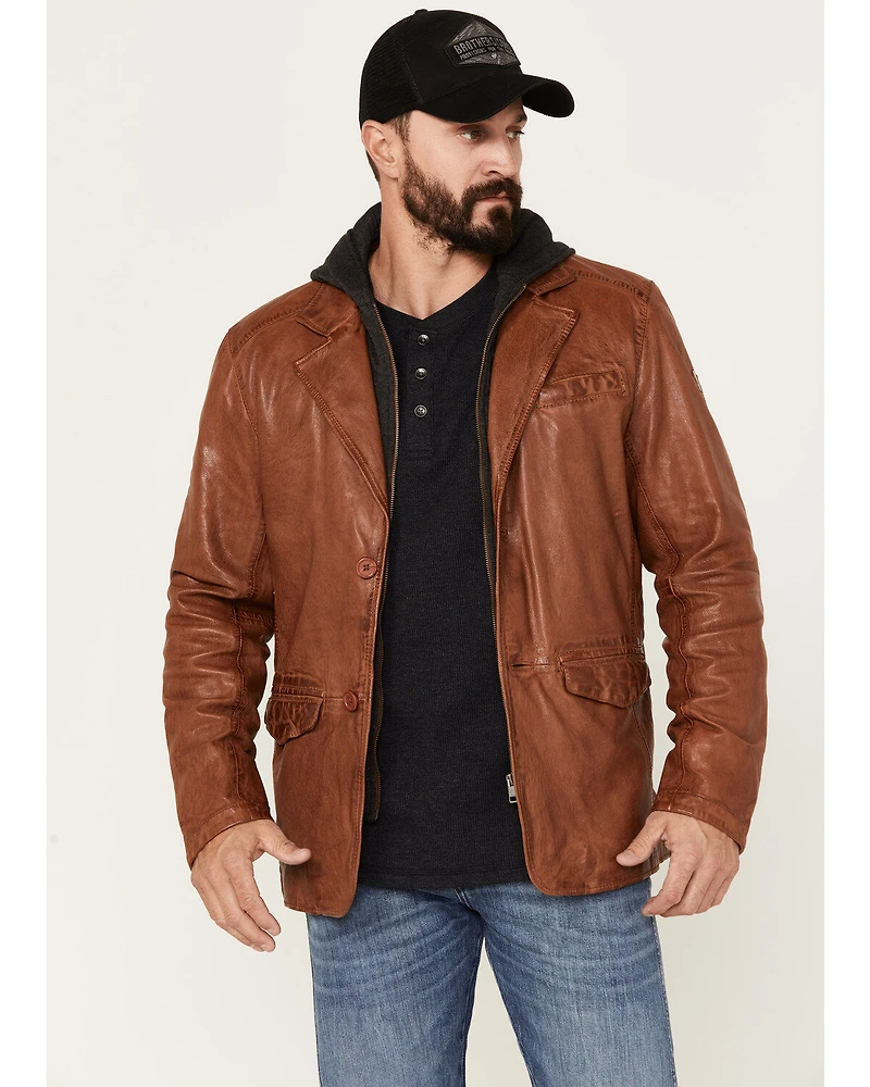 Mauritius Men's Leather Blazer