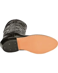 Old West Men's Smooth Leather Western Boots - Round Toe