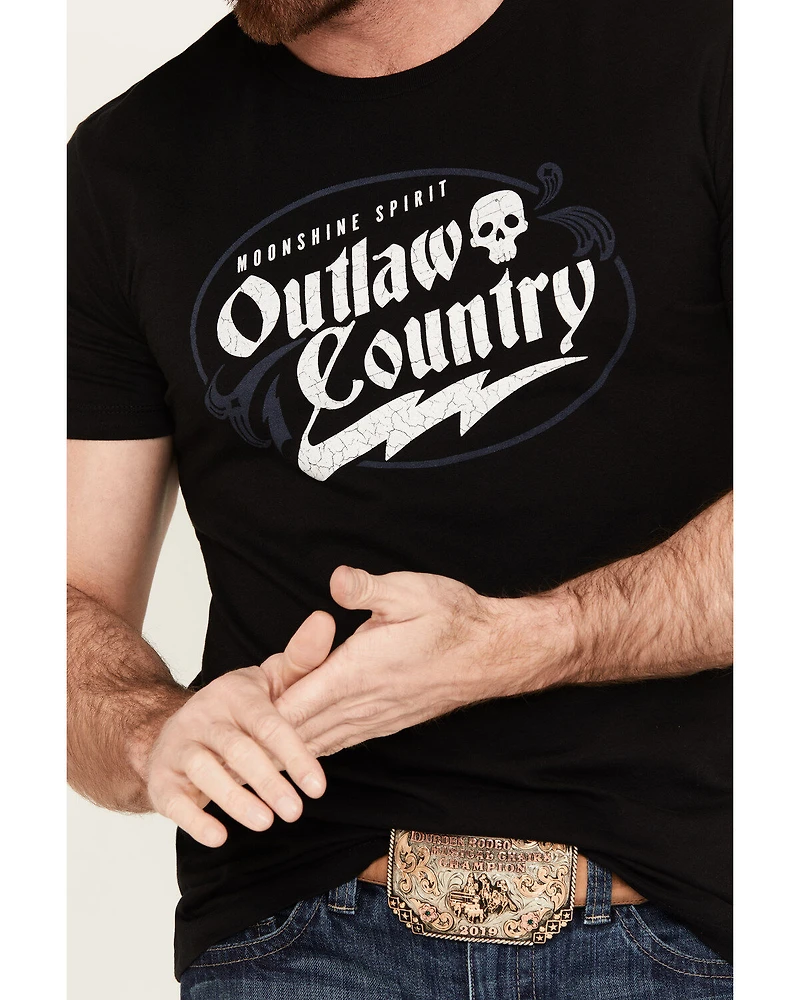 Moonshine Spirit Men's Country Bolt Short Sleeve Graphic T-Shirt