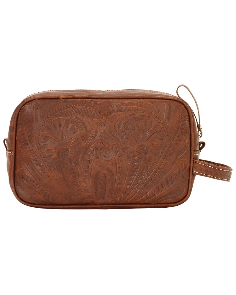 American West Leather with Buckle Dopp Kit