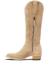 Lane Women's Plain Jane Suede Tall Western Boots - Round Toe