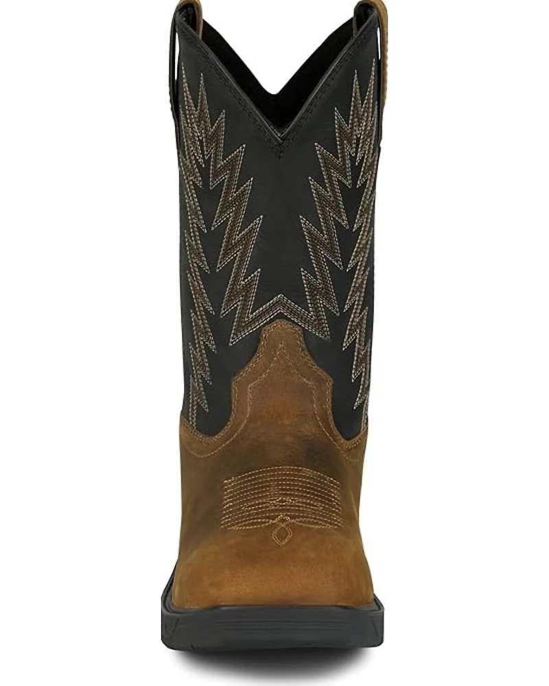 Justin Men's Taskmaker Pull-On Work Boots - Steel Toe