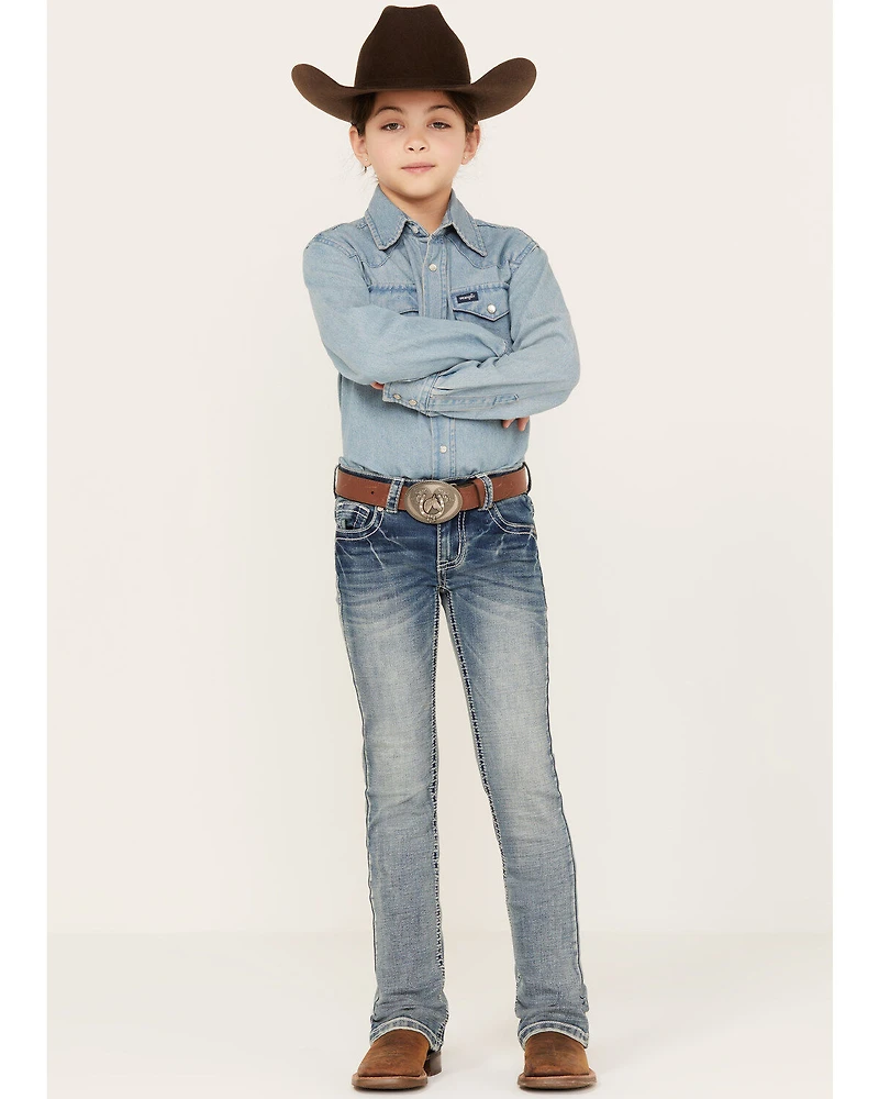 Shyanne Little Girls' Floral Dreamcatcher Bootcut Jeans