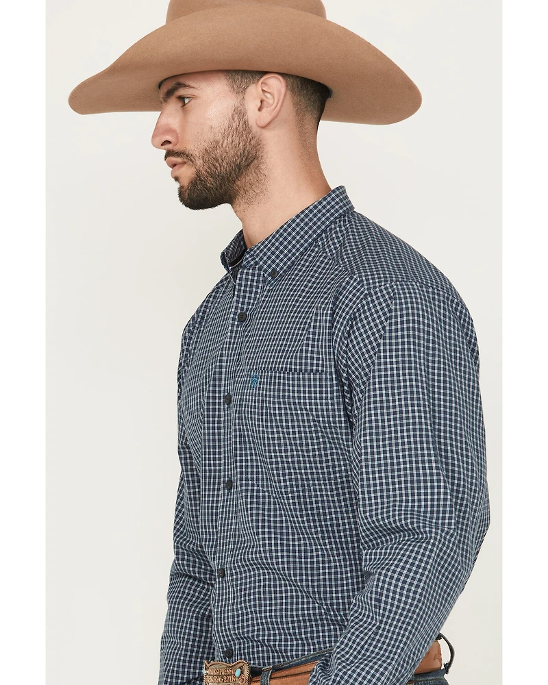 Ariat Men's Pro Series Paddy Classic Fit Checkered Print Long Sleeve Button-Down Western Shirt