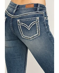 Shyanne Women's Medium Basic Bootcut Stretch Jeans