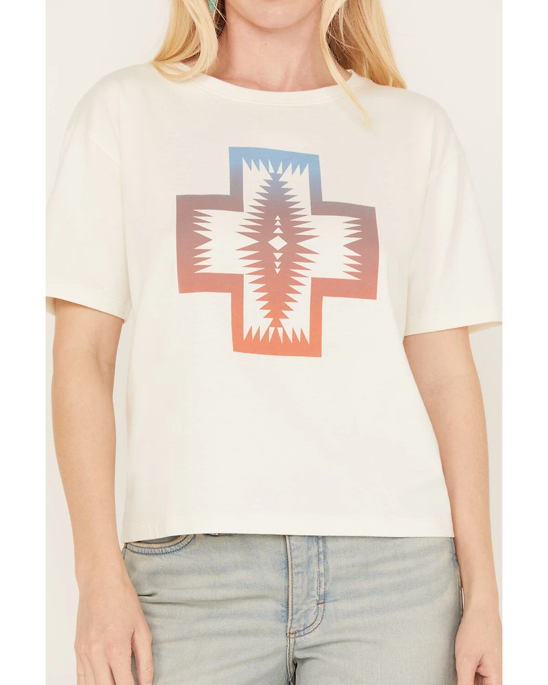 Pendleton Women's Cropped Deschutes Short Sleeve Graphic Tee
