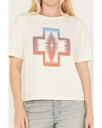 Pendleton Women's Cropped Deschutes Short Sleeve Graphic Tee