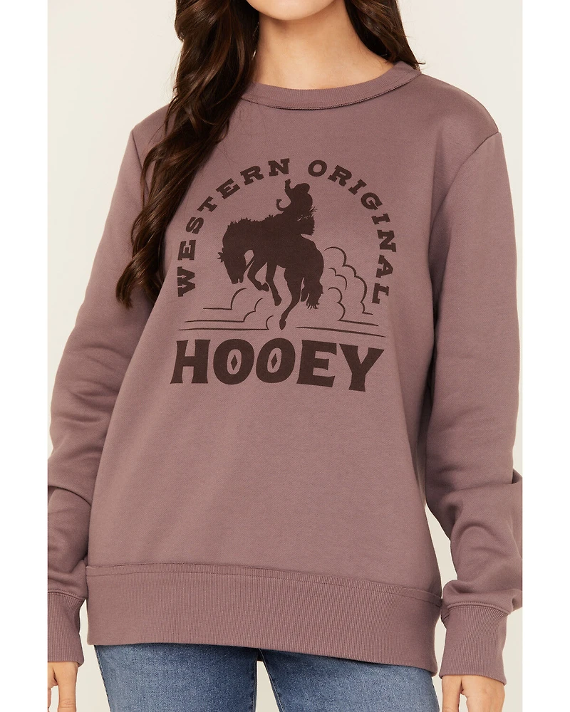 Hooey Women's Bronco Graphic Crewneck Sweatshirt