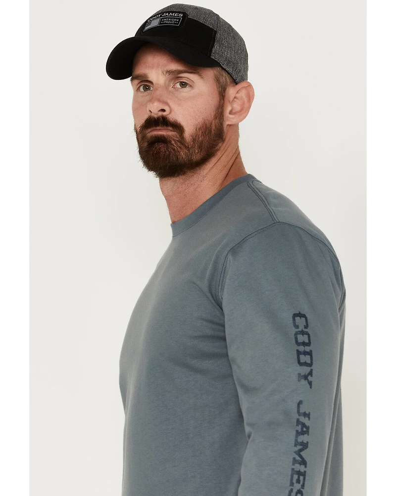 Cody James Men's FR Skull Logo Graphic Long Sleeve Work T-Shirt