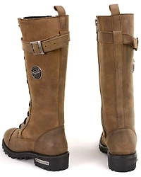 Milwaukee Leather Women's Tall Motorcycle Boots - Round Toe