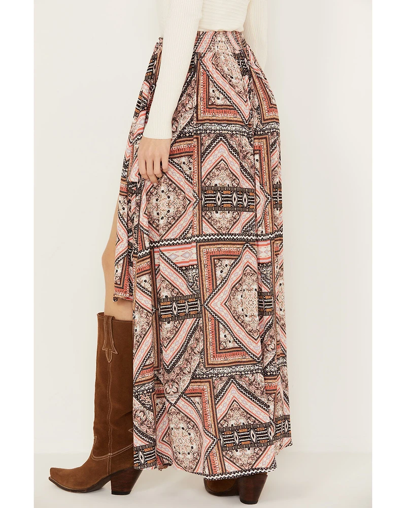 Shyanne Women's Printed Wrap Maxi Skirt