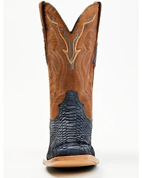 Tanner Mark Men's Exotic Python Western Boots - Broad Square Toe