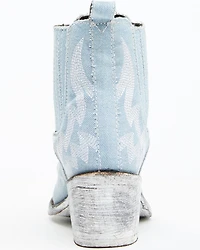 Liberty Black Women's Simone Made Denim Western Booties - Round Toe