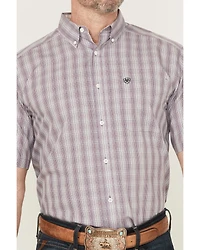 Ariat Men's Roy Plaid Print Short Sleeve Button-Down Western Shirt