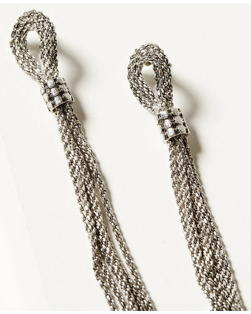 Idyllwind Women's Silver Saylor Court Earrings