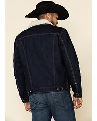 Levi's Men's Juniper Sherpa Lined Trucker Denim Jacket