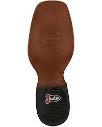 Justin Men's Big News Western Boots - Broad Square Toe