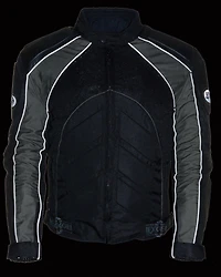 Milwaukee Leather Men's Combo Textile Mesh Racer Jacket - 4X