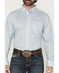 Wrangler x Cody Johnson Men's Geo Print Long Sleeve Button-Down Western Shirt