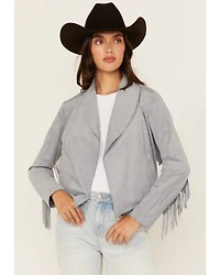 Shyanne Women's Faux Suede Fringe Jacket