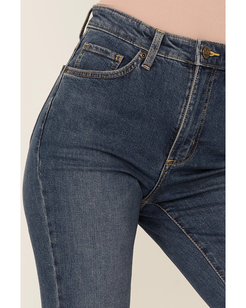 Lee Women's Fast Lane Vintage Modern High Rise Flare Jeans