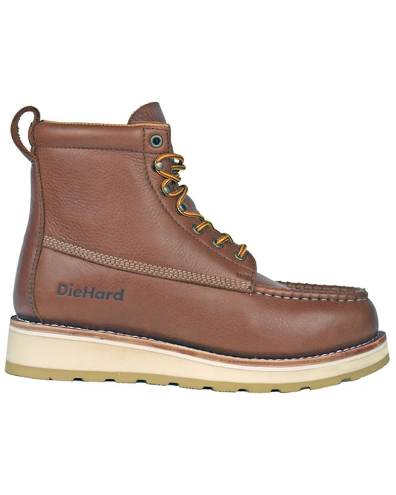 Die Hard Men's Malibu 6" Lace-Up Work Boots - Soft Toe