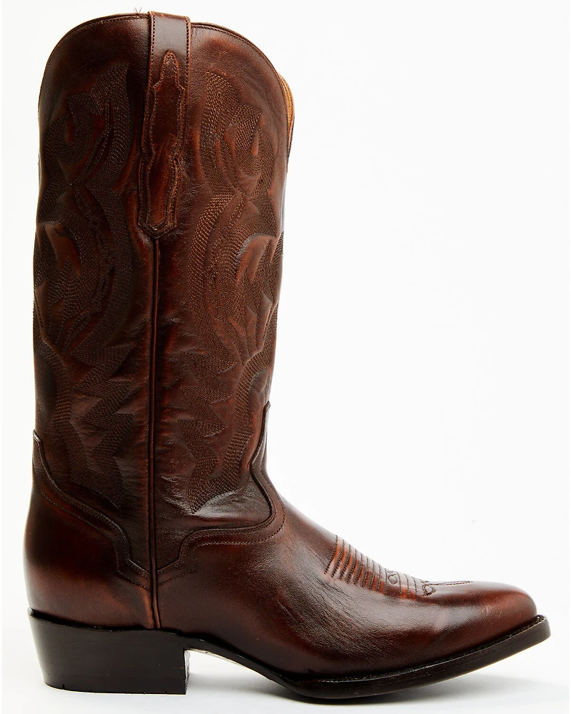 El Dorado Men's Calf Leather Western Boots - Round Toe