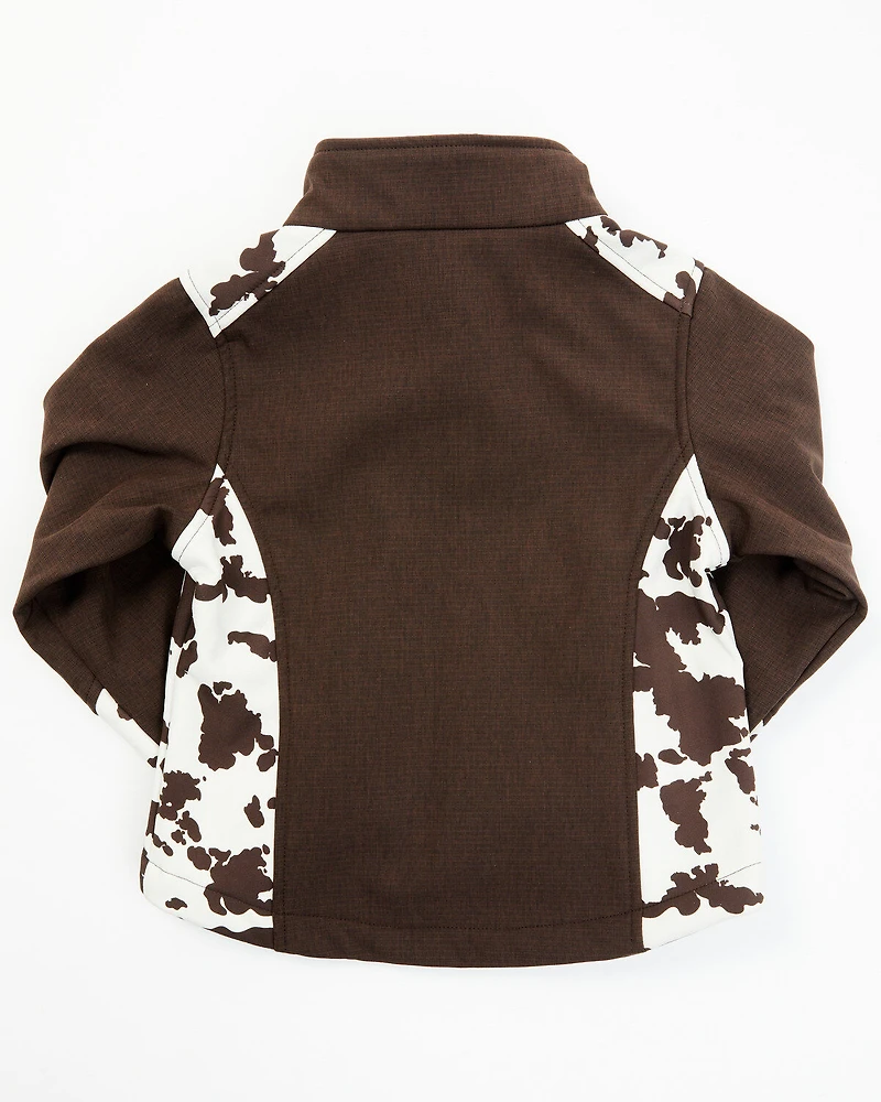 Cowgirl Hardware Toddler Girls' Cow Print Jacket