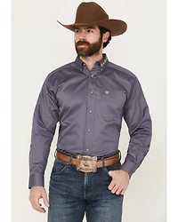 Ariat Men's Team Logo Twill Solid Long Sleeve Button-Down Western Shirt