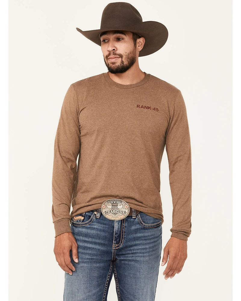 RANK 45® Men's Chardon Western Long Sleeve Graphic T-Shirt