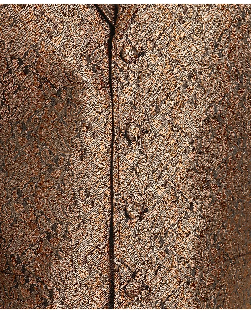 Rangewear by Scully Men's Notched Lapel Paisley Print Vest