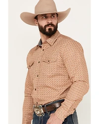 Cody James Men's Dixie Floral Print Long Sleeve Western Pearl Snap Shirt