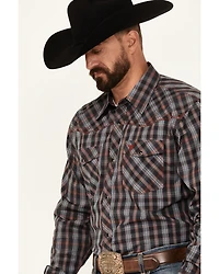 Cowboy Hardware Men's Arroyo Plaid Print Long Sleeve Snap Western Shirt