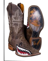Tin Haul Men's Gnarly Bite Western Boots - Broad Square Toe
