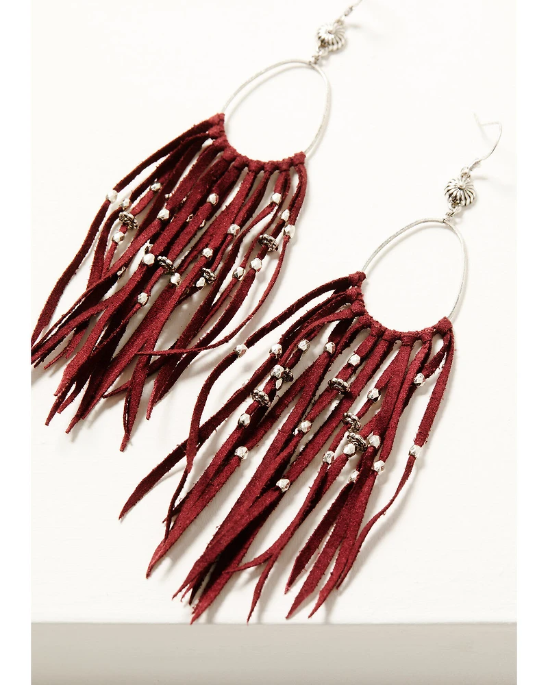 Idyllwind Women's Montoya Leather Fringe Earrings